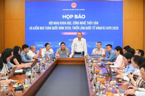 Họp báo về Hội nghị khoa học, công nghệ thuỷ sản và kiểm ngư toàn quốc năm 2026 và Triển lãm quốc tế khoa học công nghệ thuỷ sản Việt Nam lần thứ I – VinaFIS Expo 2026